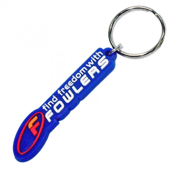 2D custom shaped soft pvc keychain