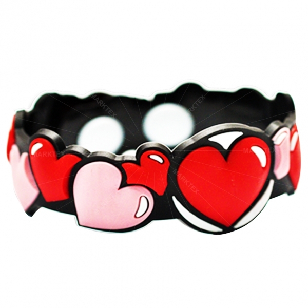 2D design soft PVC bracelet