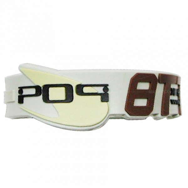 2D design soft PVC rubber wristband bracelet