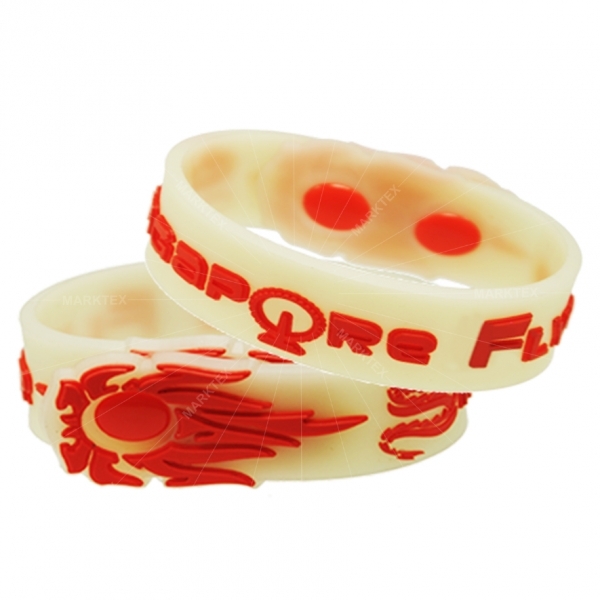 3D design soft PVC wristband