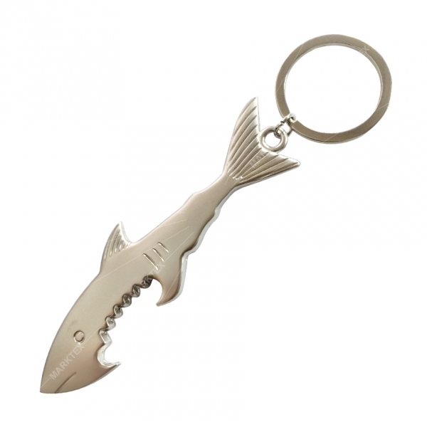 Animal Shaped Metal Keychain with Bottle Opener