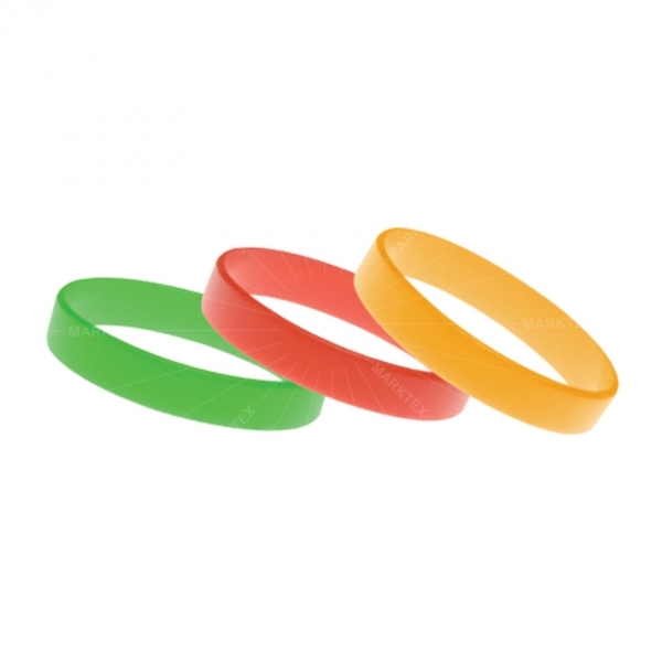 Blank silicone wristband