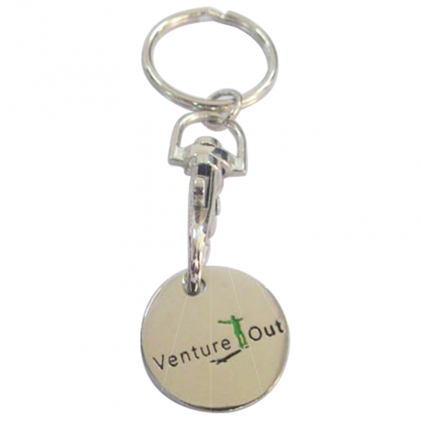 Custom branded shopping trolley token