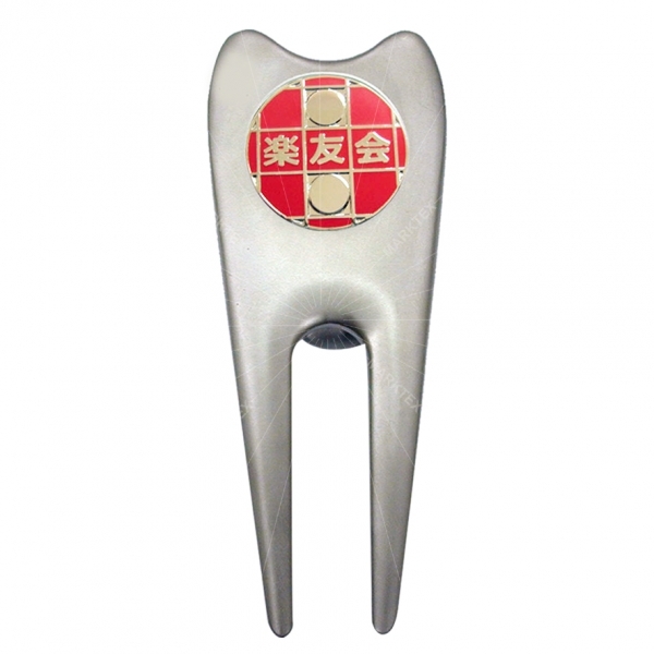 Divot Tool with Removable Golf Ball Marker