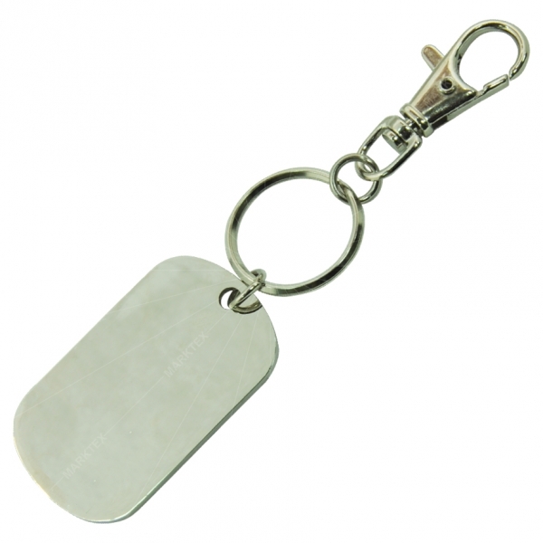 Dog tag keyring