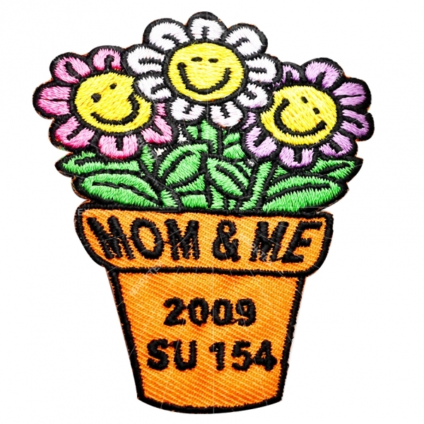 Embroidery emblem with custom logo