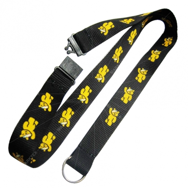 Flat type polyester lanyard