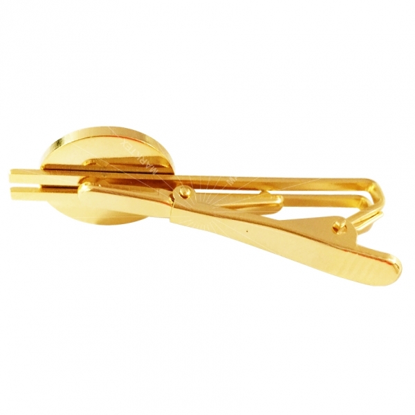 Gold tie clips