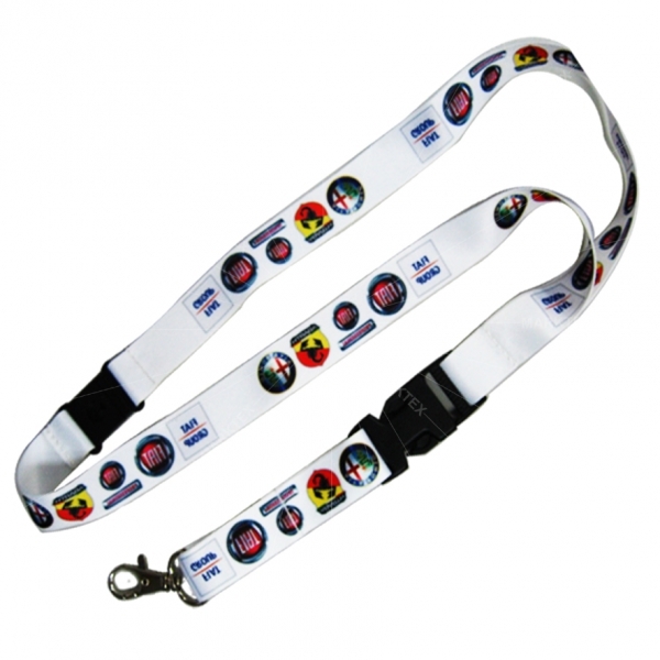 Heat transfer printing lanyard