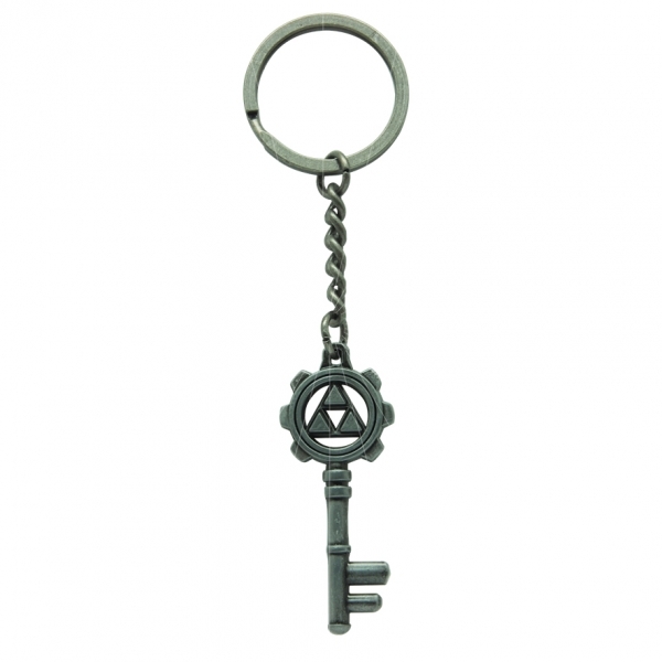 Key shape zinc alloy keychain