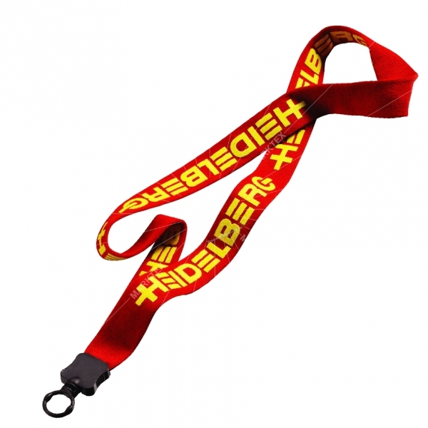 Knitting polyester lanyard