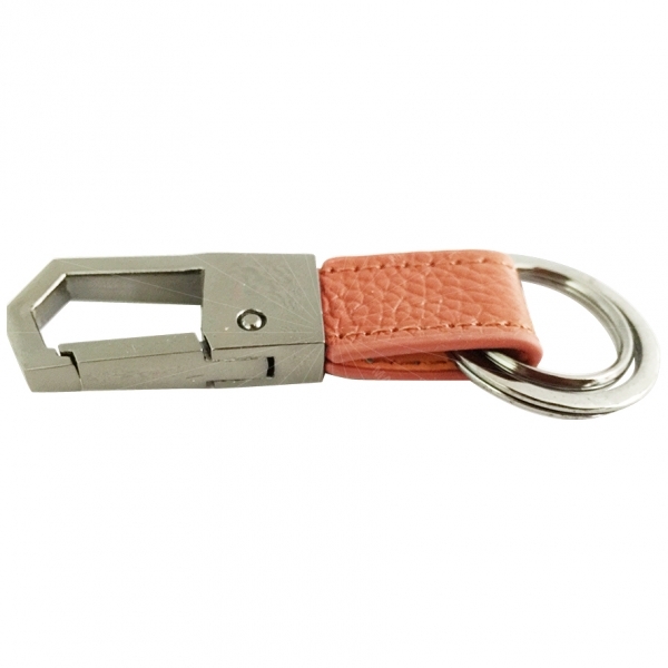 Multi-color leather key fob