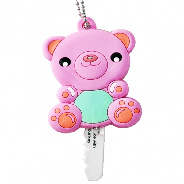 PVC animal torch LED keychain