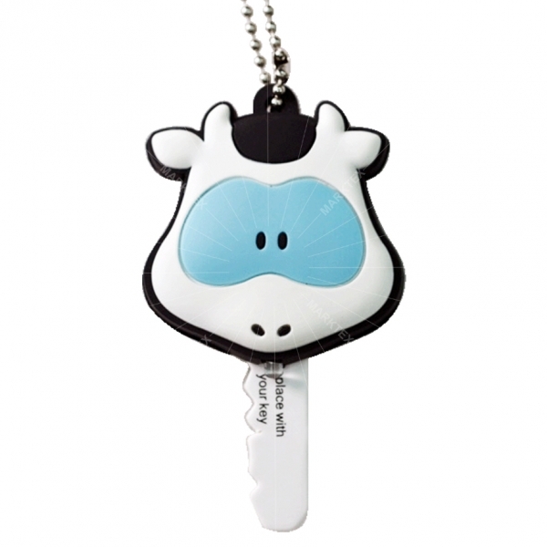 PVC animal torch LED keychain