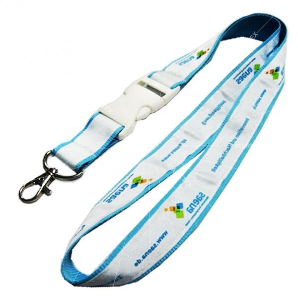 Printed Satin Applique Lanyard