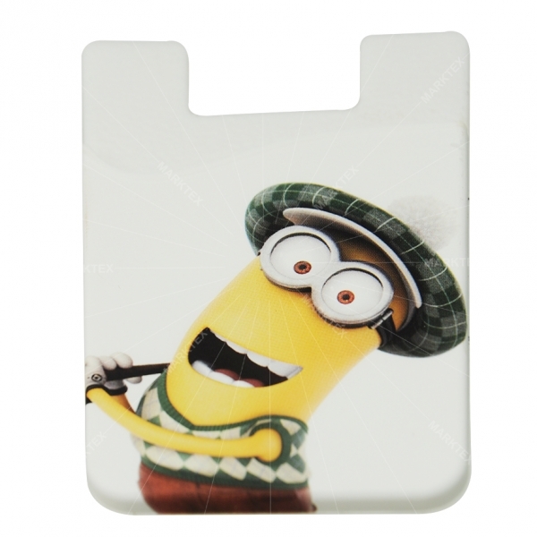 Promotional gift smart 3M sticky silicone card holder wallet
