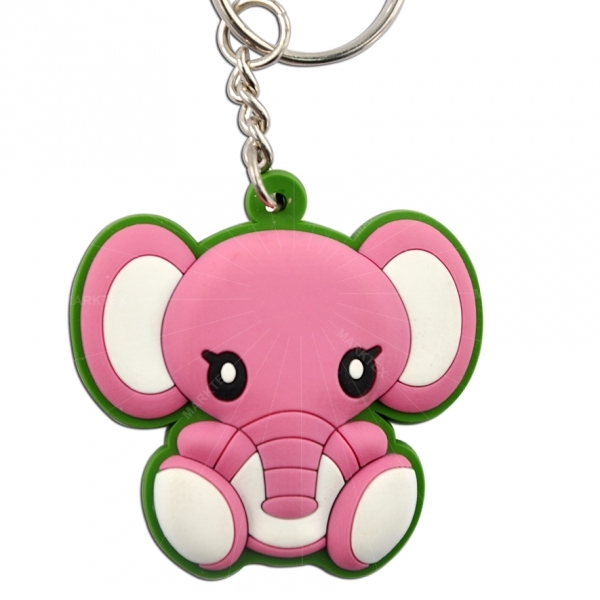 Promotional rubber keychain