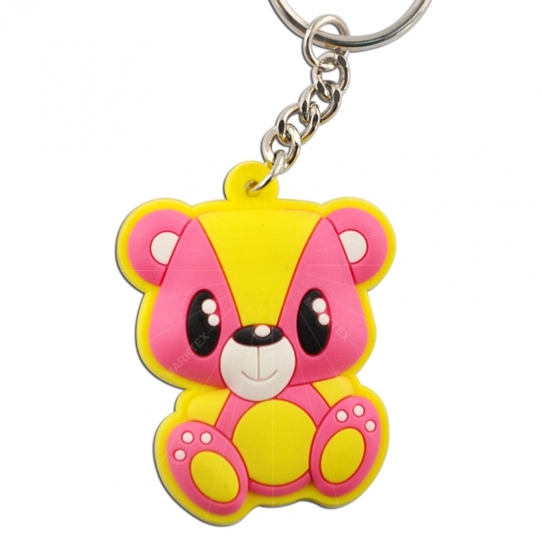 Promotional rubber keychain