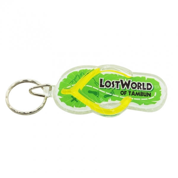 Promotional slipper acrylic keychain