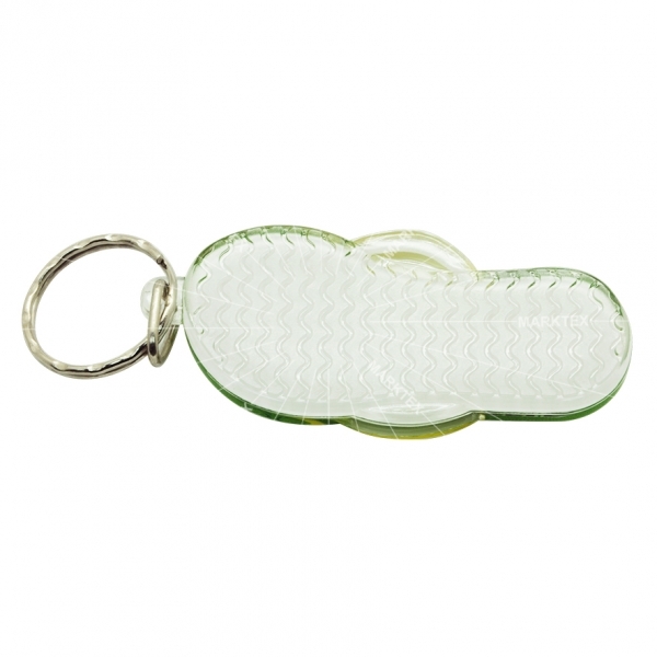 Promotional slipper acrylic keychain