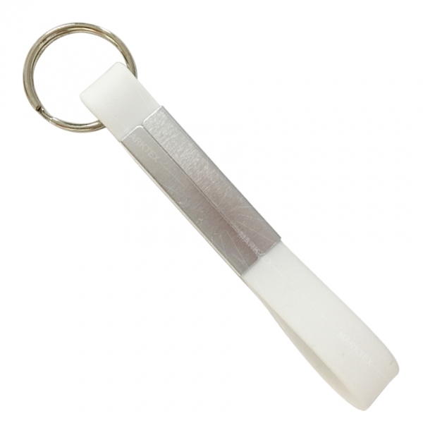 Silicon with aluminium panel keyring