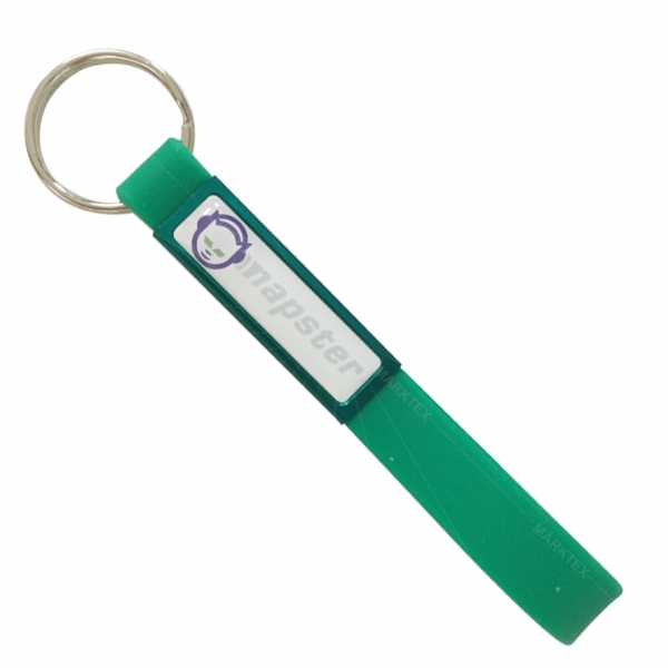 Silicone Domed Keyring