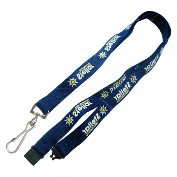 Silk screen printed Flat type polyester lanyard