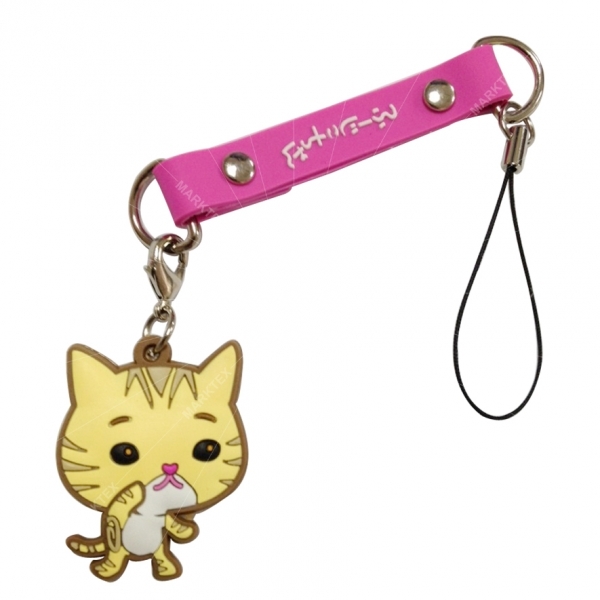 Souvenir rubber pvc keychain