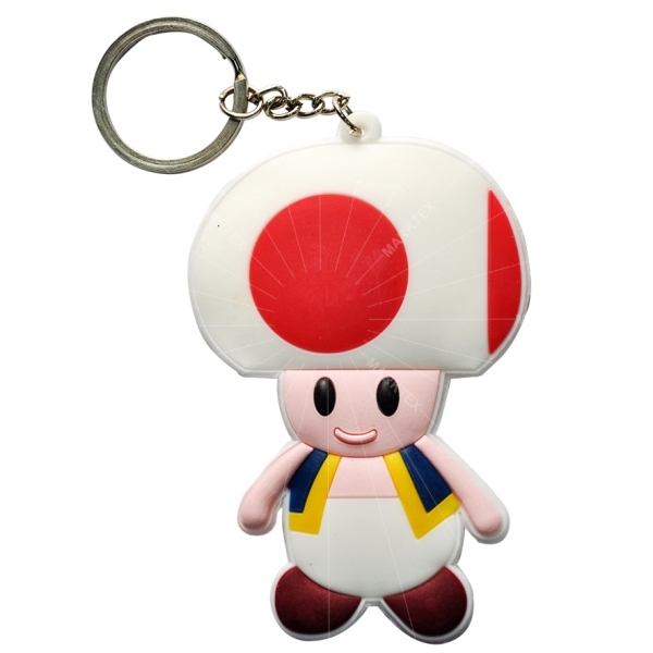 Souvenir rubber pvc keychain