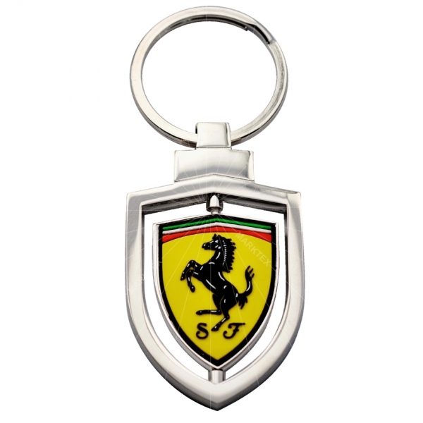 Spinning Keychain zinc alloy with PVC logo