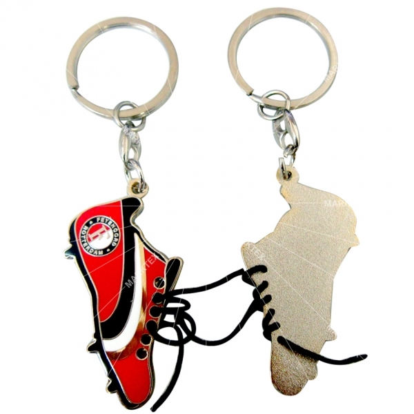 Sport zinc alloy key chains