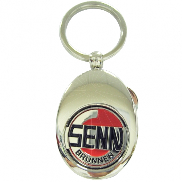 Trolley coin on a smart key fob