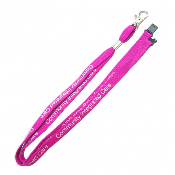 Tubular type polyester lanyard