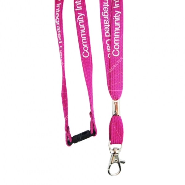 Tubular type polyester lanyard