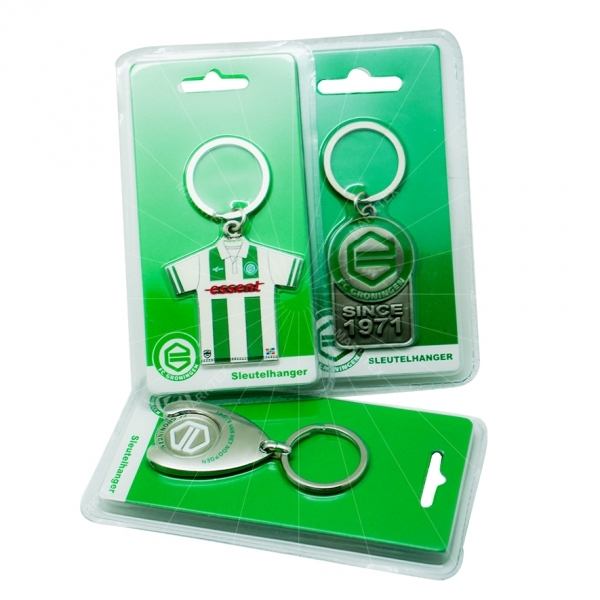 Zinc Alloy Keychains blister packing