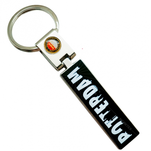 Zinc Alloy swivel pad printing key chains