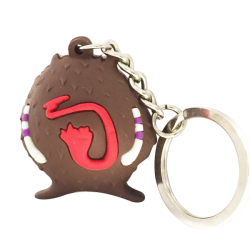 3D rubber Figural Keyring Keychain