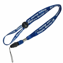 Flat nylon lanyard