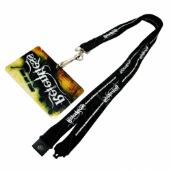 Flat type polyester lanyard with PVC card