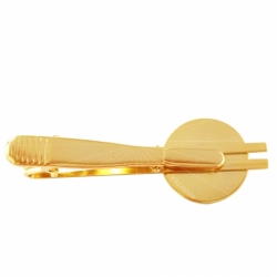 Gold tie clips
