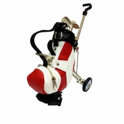 Golf Club Souvenir Gift Quality Miniature Golf Cart Pen Holder with Logo