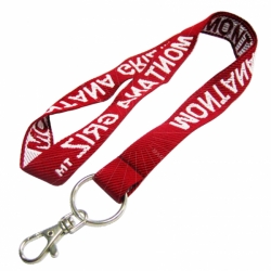 Jacquard woven lanyard