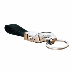 Jaguar leather keychain