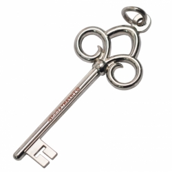 Key shape zinc alloy keychain