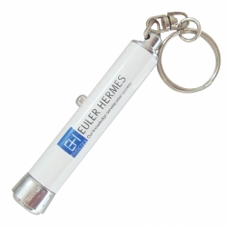 LED flashlight projector keychain