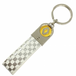 Leather car keychain