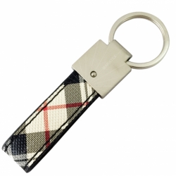 Leather loop keyring with printing logo