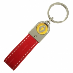 Multi-color leather key fob