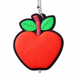 PVC torch charm keyring