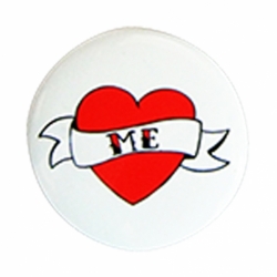 Paper coated button badge